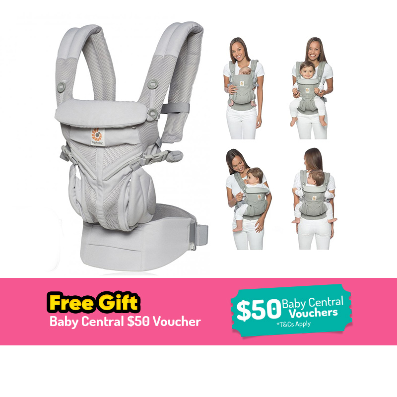 Ergobaby Omni 360 Cool Air Mesh Carrier + FREE GIFT